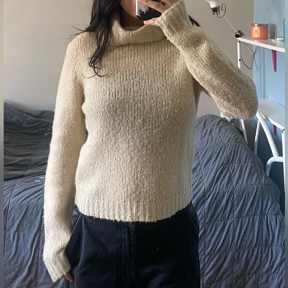 Wool Turtle Neck Sweater